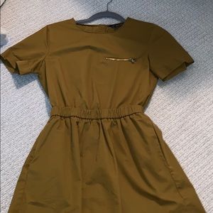 zara mustard colored romper!!